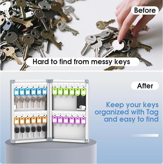 24 Slots Key Box Wall Mount - Image 7