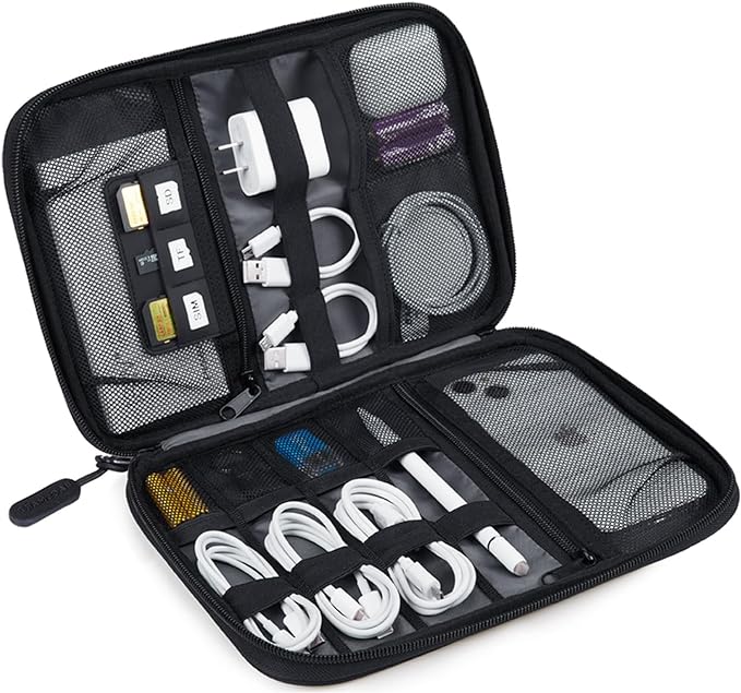 BAGSMART Electronics Travel Organizer Case, Tech Accessories Cord Storage Bag by BAGSMART
