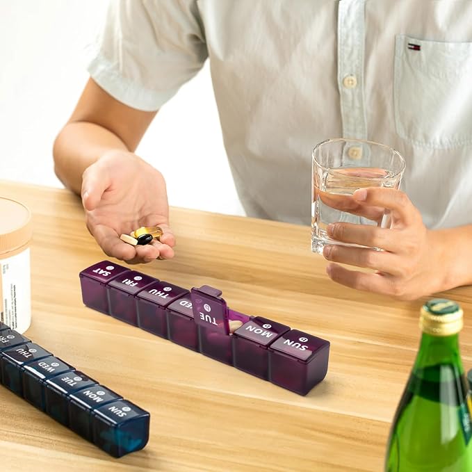 2-Pack Weekly Large Pill Organizer - Image 7