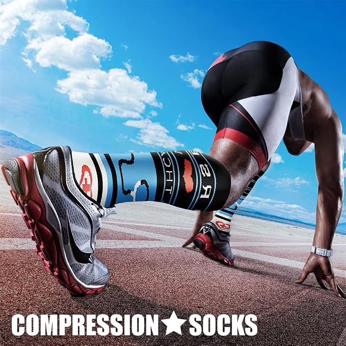 CHARMKING Compression Socks for Women & Men Circulation 15-20 mmHg is Best - Image 3