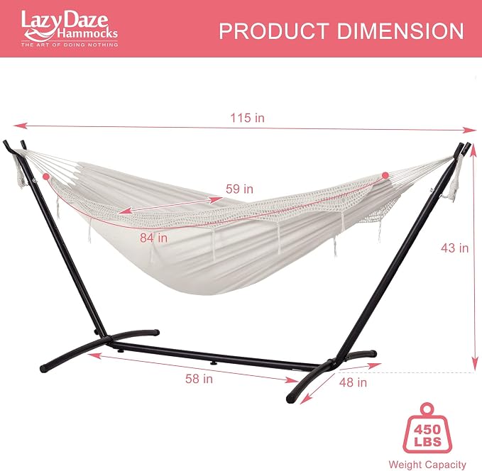 Lazy Daze Hammocks 9FT Double Hammock - Image 5