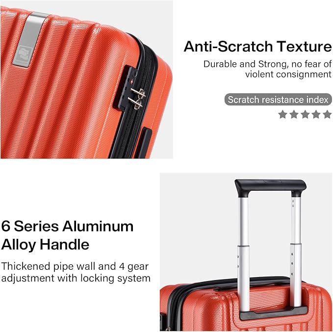 Hanke 29 Inch Expandable Checked Luggage Lightweight PC Hard Shell Luggage - Image 6