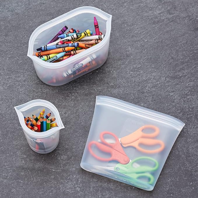 Zip Top Reusable Food Storage Bags | Sandwich Bag | Silicone Meal Prep - Image 7