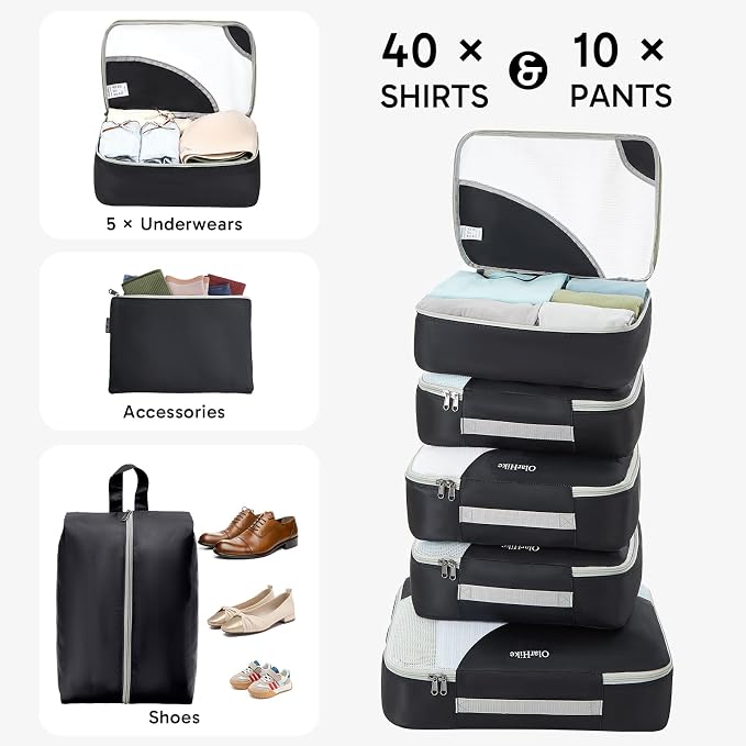 ALL INCLUDED 10 Set Durable Packing Cubes - Image 4