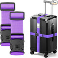 BILIONE Luggage Straps 88 inch Adjustable Suitcase Belt, Lockable Against by BILIONE