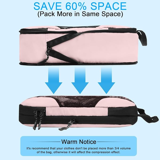 6 Set Compression Packing Cubes - Image 6