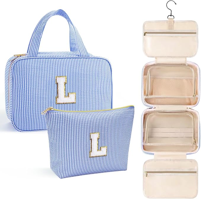 YOOLIFE Kids Toiletry Bag Initial Makeup Bag by YOOLIFE