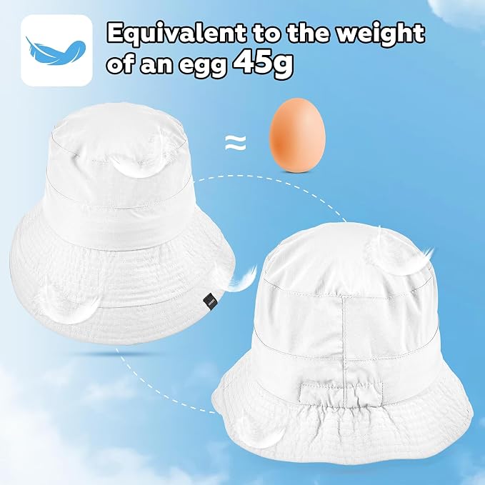 Sukeen Lightweight Bucket Hat for Women Quick-Dry Hiking Hat Packable Foldable - Image 3