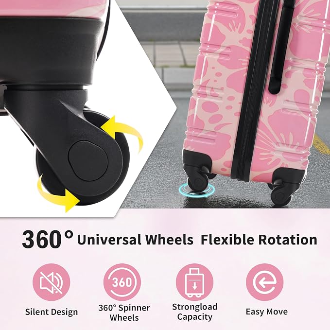 Merax Luggage Sets 3 Piece, Hardside Suitcase Set - Image 6