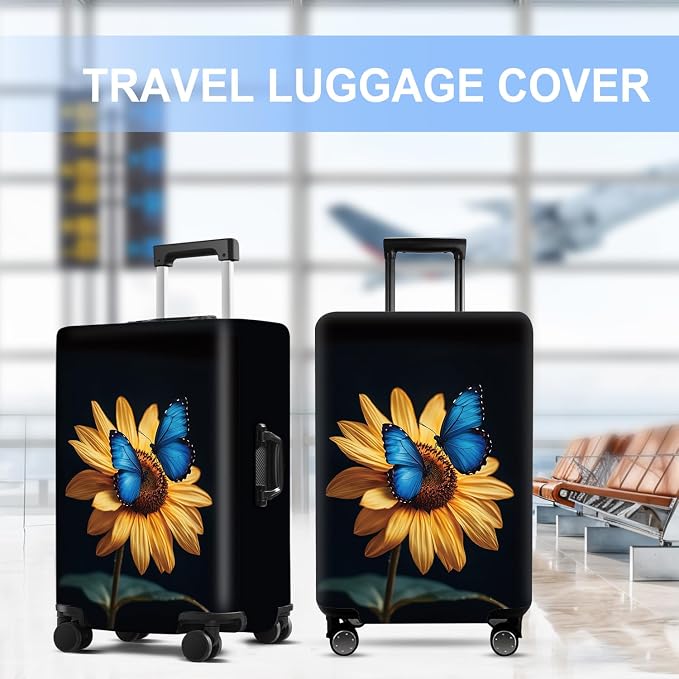 Luggage Cover Washable Suitcase Protector Anti-scratch Suitcase cover Fits - Image 5