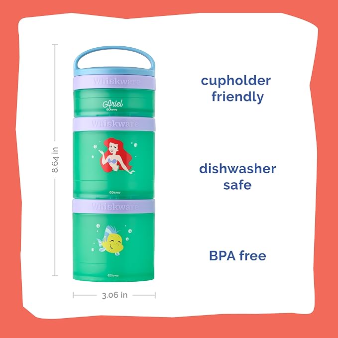 Whiskware Disney Princess Stackable Snack Containers - Image 2