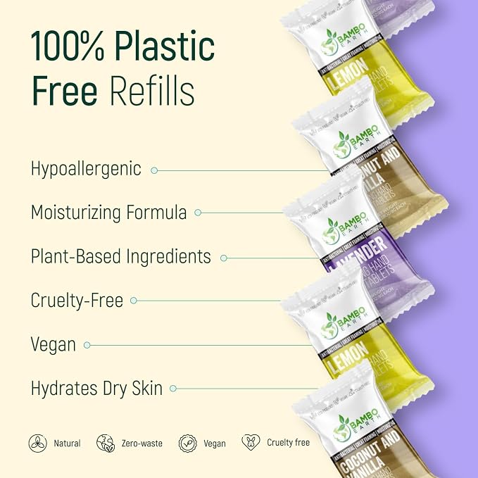 18 Pack Natural Foaming Hand Soap Tablets - Image 6