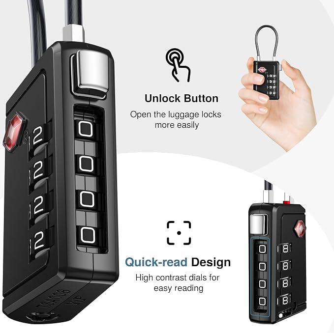 Puroma TSA Approved Luggage Travel Locks - Image 5
