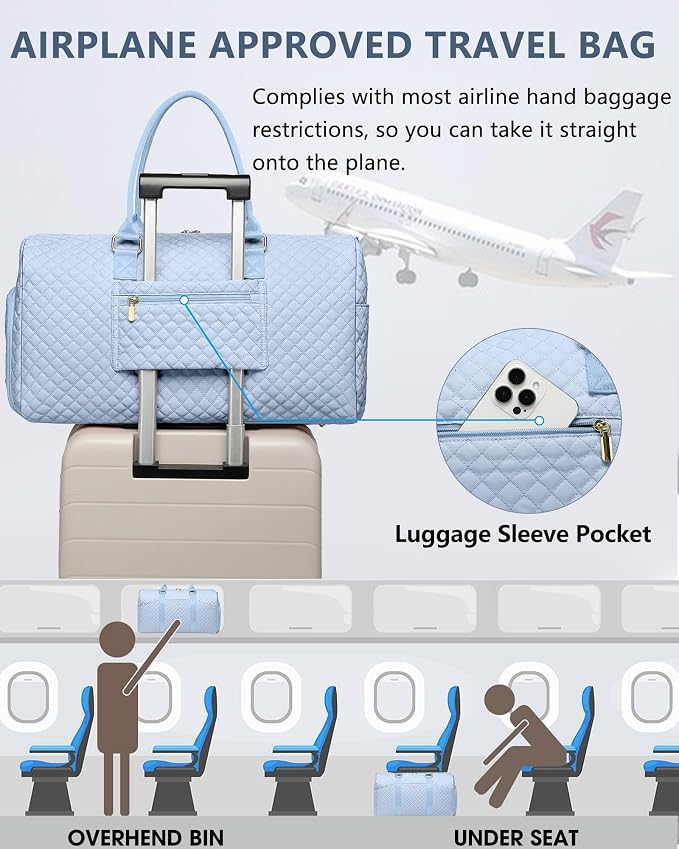 Women Duffle Weekender Travel Bag: Large Duffel Bags - Image 7