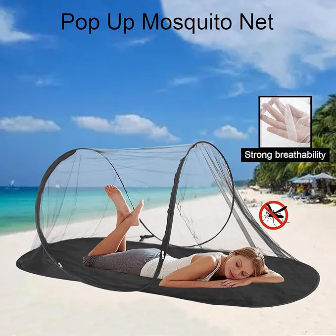 CMINGJ Large Pop Up Mosquito Tent, Portable Foldable Mosquito Net - Image 2