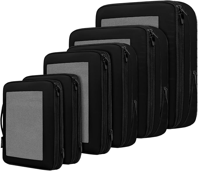 BAGAIL 4 Set/6 Set/8 Set Compression Packing Cubes Travel Accessories by BAGAIL