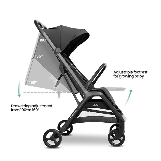 MAMA & BABY Packa Compact Travel Stroller – Lightweight, One-Hand Auto Folding - Image 3