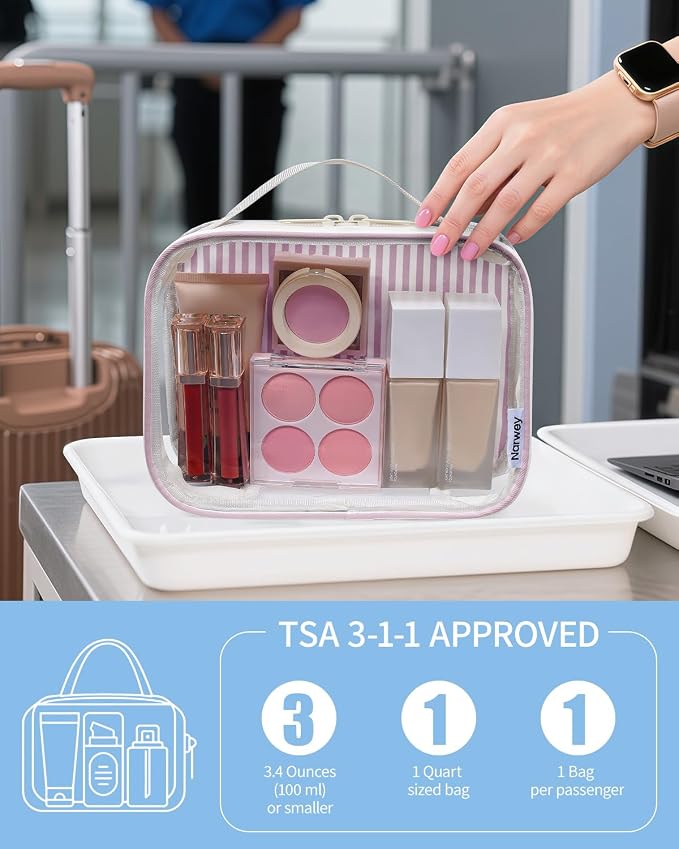 Narwey TSA Approved Clear Toiletry Bag - Image 2