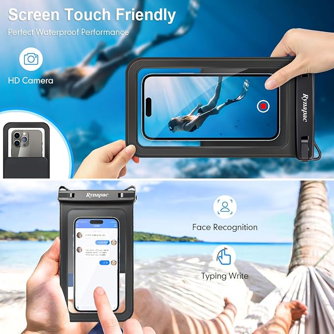 Double Space Waterproof Phone Pouch, 2 Pack Waterproof Phone Case - Image 5