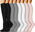 ACTINPUT 8 Pairs Compression Socks by ACTINPUT