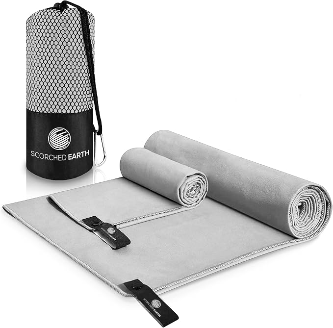 ScorchedEarth Microfiber Travel & Sports Towel Set by ScorchedEarth