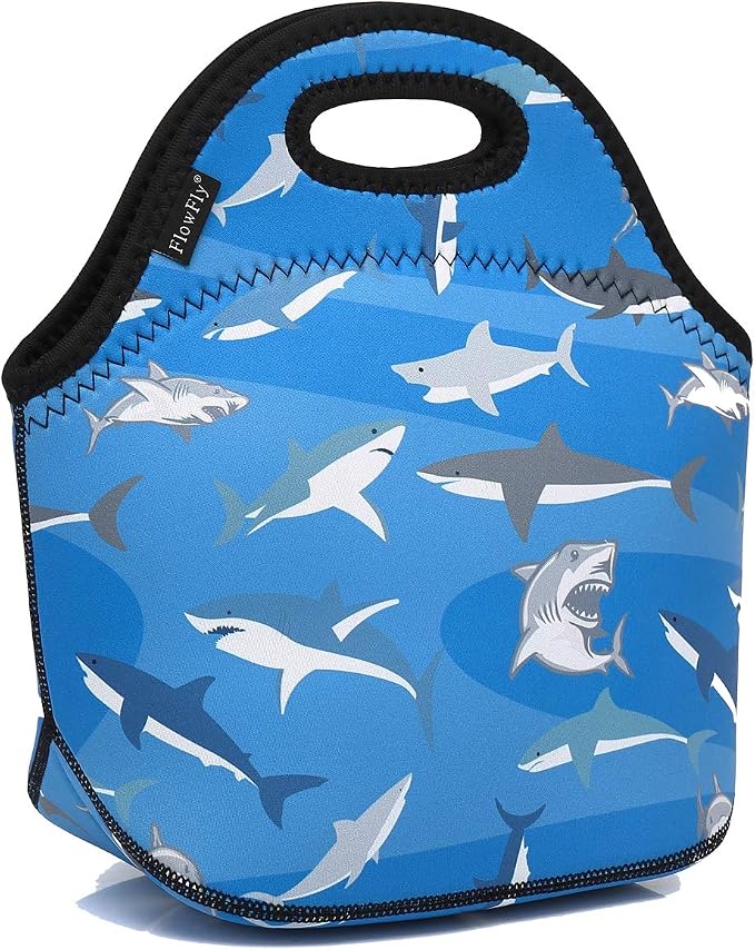 FlowFly Neoprene Kids Lunch box Insulated Soft Bag Mini Cooler Thermal Meal by FlowFly