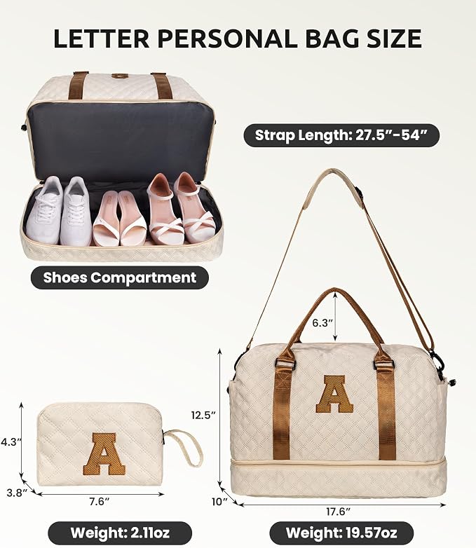 Gifts for Sister-Initial Duffle Bag - Image 2