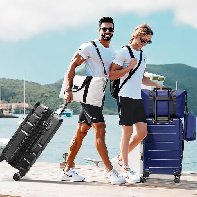 Hoteel Luggage Sets 3 Piece, ABS+PC Hard Shell Expandable Suitcases - Image 2