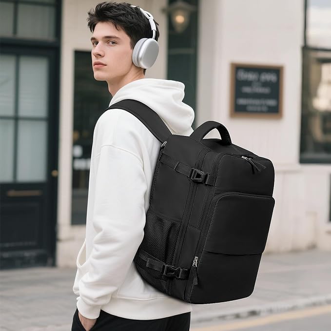 Travel Backpack for Men Women, Personal Item Travel Bag - Image 2