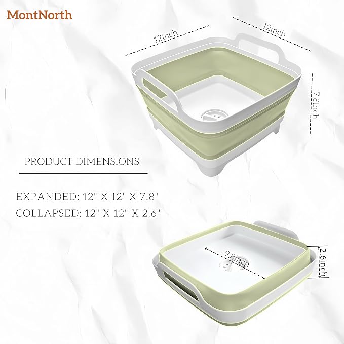 Collapsible Wash Basin 9L, Foldable Dish Tub - Image 2