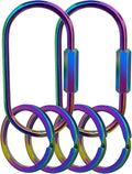 Key Chain, Brass Key Rings 2 Pack Screw Lock Key Organizer by Unknown