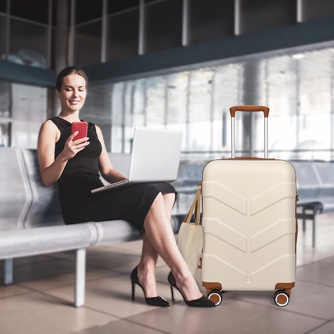 Luggage Sets 3 Piece with Spinner Wheel, Hardside Suitcase Set with TSA Lock - Image 2