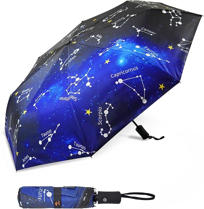 SY COMPACT Travel Umbrella Windproof Automatic Umbrellas Small Compact UV Sun by SYCOMPACT