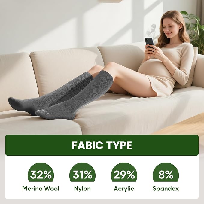 LEVSOX Merino Wool Compression Socks - Image 5
