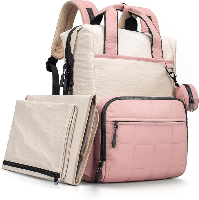 VONAL Diaper Bag Backpack, Lightweight Baby Diaper Bags, Travel Large Diaper Bag by VONAL