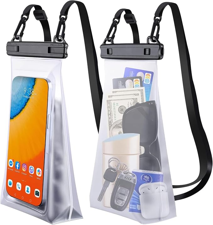Large Capacity Waterproof Phone Pouch Floating, Waterproof Bag Case by GUZACK