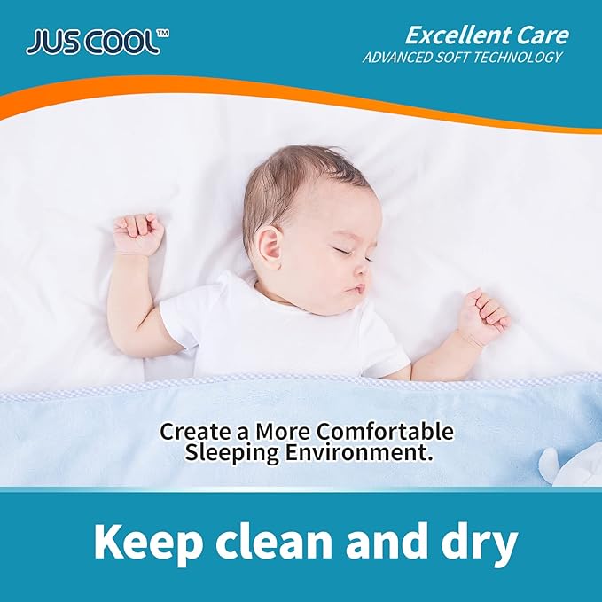 JUS COOL Baby Disposable Changing Pads, 13”x 18” Underpads Portable Diaper - Image 5