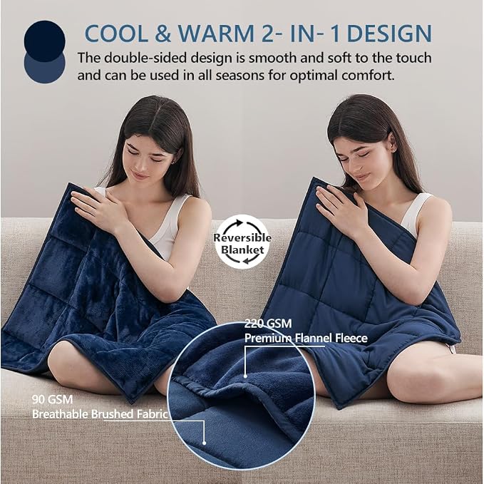 L'AGRATY Weighted Lap Pad 7lb: Small Weighted Blanket - Image 3