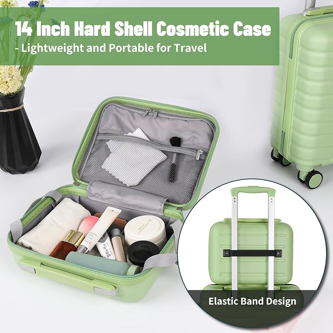 5-Piece Luggage Set, Lightweight ABS+PC Hard Shell Suitcase - Image 8