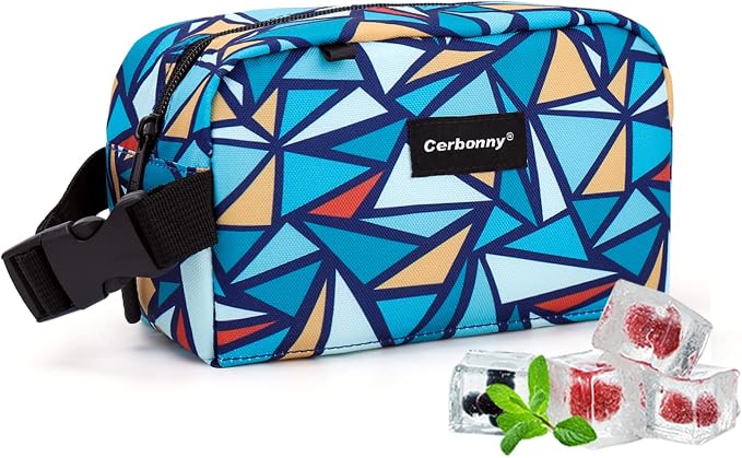 Freezable Lunch Bag, Freezable Snack Bag, Mini Cooler Bag by Cerbonny
