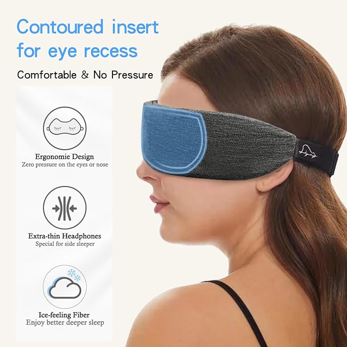 ALASKA BEAR Headphone Cotton Headband Bluetooth 5.2 HD Stereo Noise Reduction - Image 3