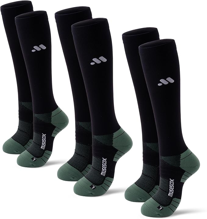 Compression Socks for Women and Men, Knee High 15-20mmHg Graduated Circulation by musesox