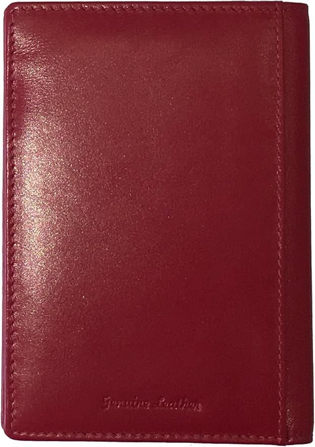 Personalized Monogrammed Red Leather RFID Passport Wallet - Image 6