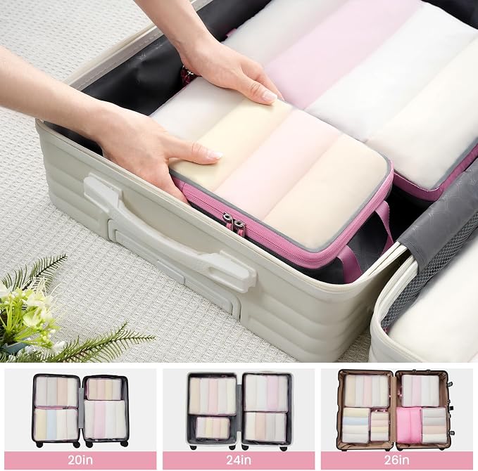 BAGAIL 6 Set Ultralight Compression Packing Cubes Packing Organizer - Image 7