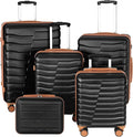 5-Piece Luggage Set, Lightweight ABS+PC Hard Shell Suitcase by WireHot