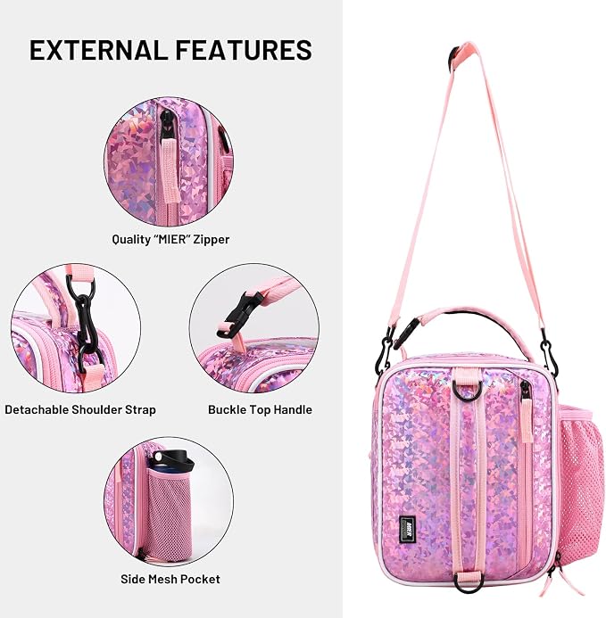 MIER Expandable Lunch Bag Insulated Lunch Box - Image 6