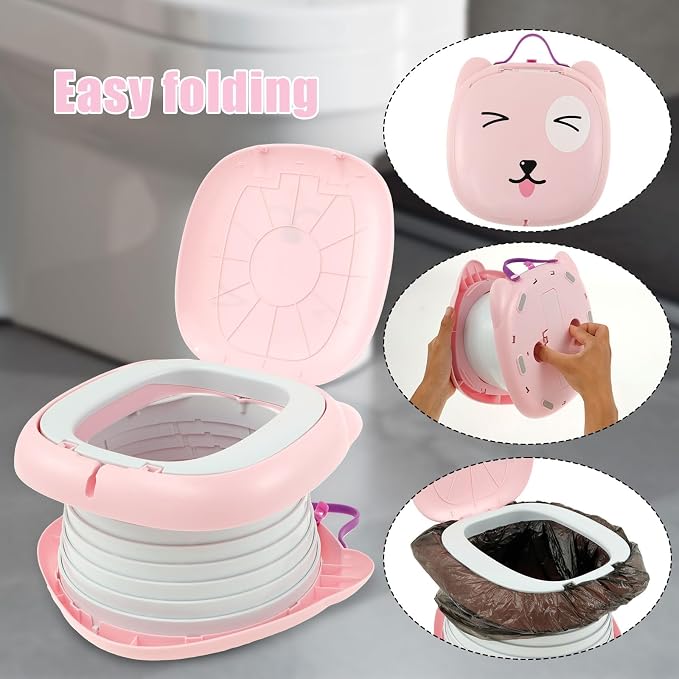 Travel Potty Seat for Toddler Portable Potty for Toddler Travel Portable Toilet - Image 3