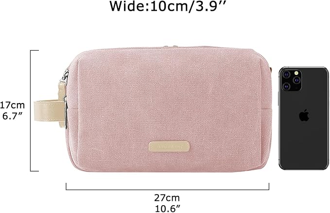 BAGSMART Toiletry Bag for Women, Cosmetic Makeup Bag Organizer, Travel Bag for - Image 6