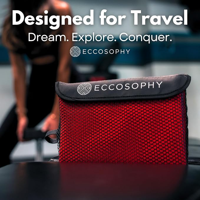 ECCOSOPHY Microfiber Beach Towel – Quick Dry Gym Towel, Highly Absorbent - Image 5