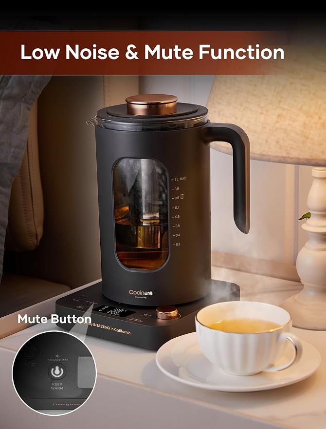 Electric Tea Kettle, INTASTING Glass Electric Kettle - Image 7